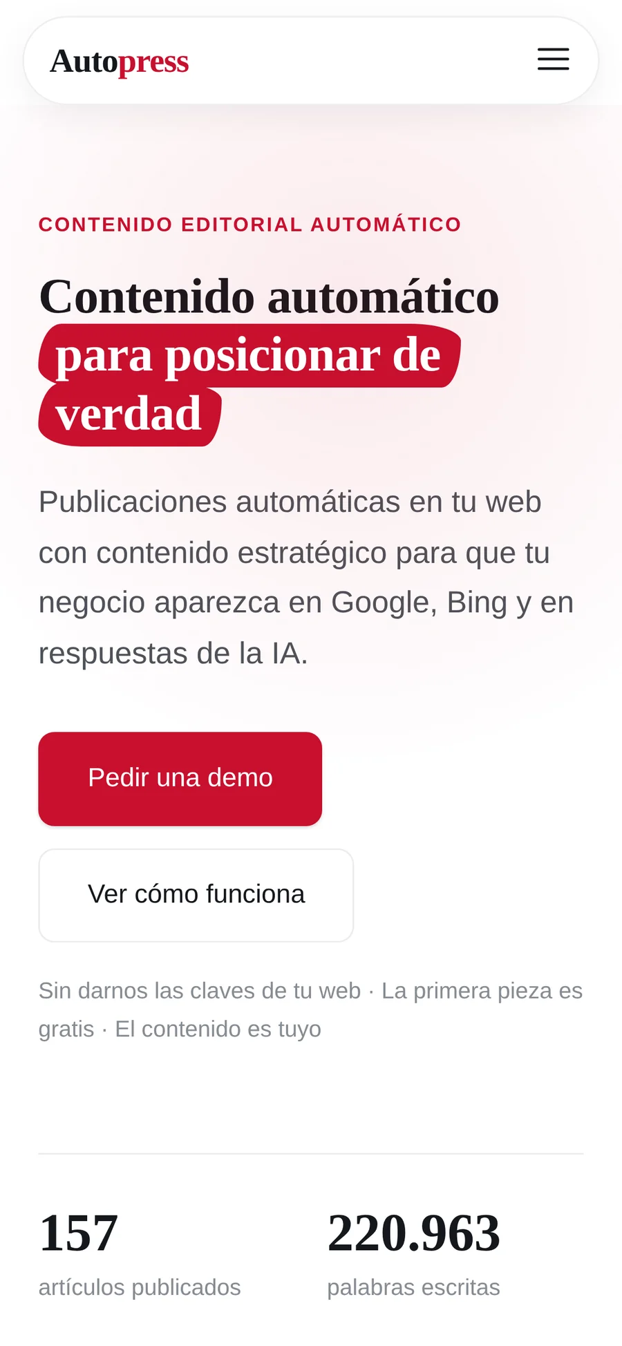 Portada de Autopress en móvil