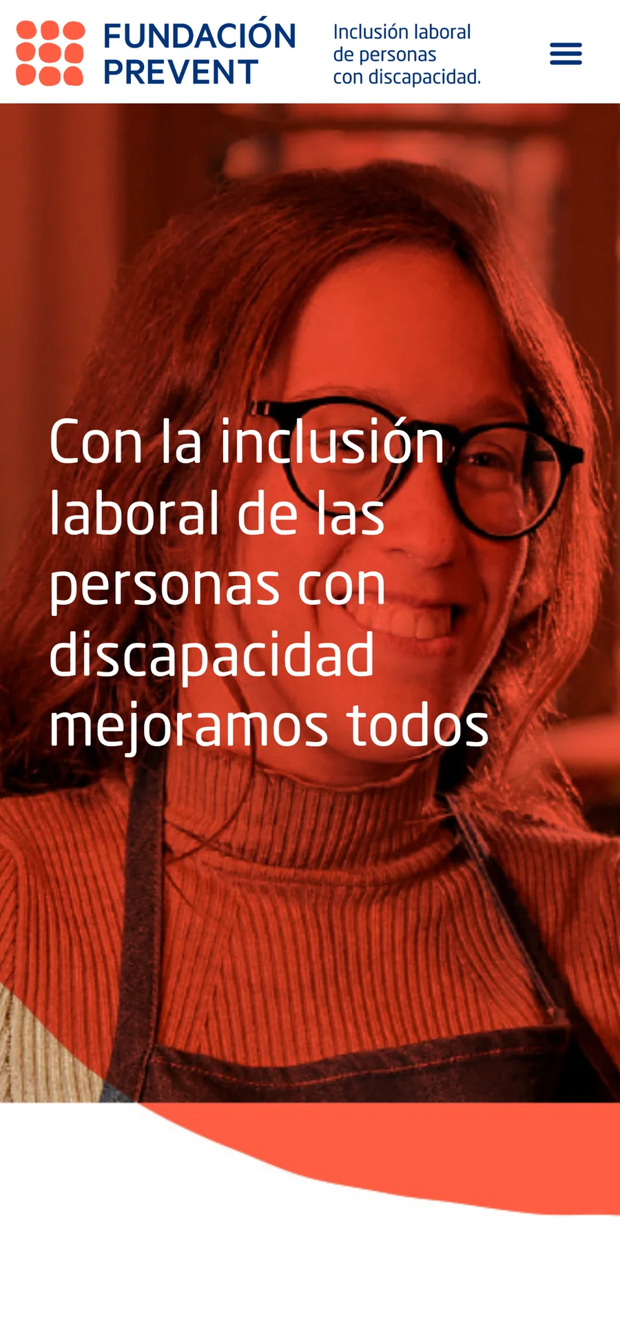 Web de Fundación Prevent en móvil
