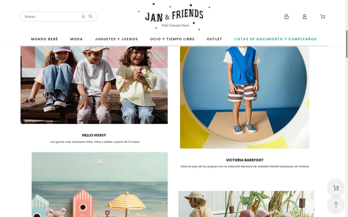 Marcas de la tienda de Jan & Friends